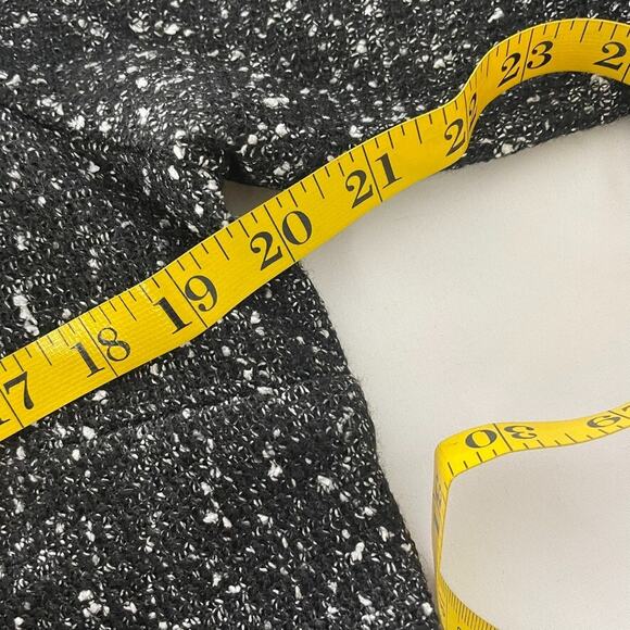 Talbots Dress 12 Black Bouclé Knit Tweed Sheath 3/4 Sleeve Holiday Classic NEW - Picture 8 of 9